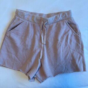Free People Blush Fleece Shorts